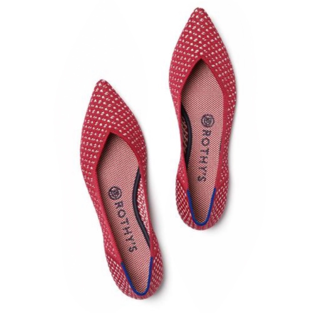 Rothy’s Point Flat Size 8. Worn once!